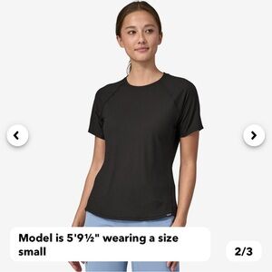 EUC Patagonia Capilene Cool Trail Shirt Size Large Black